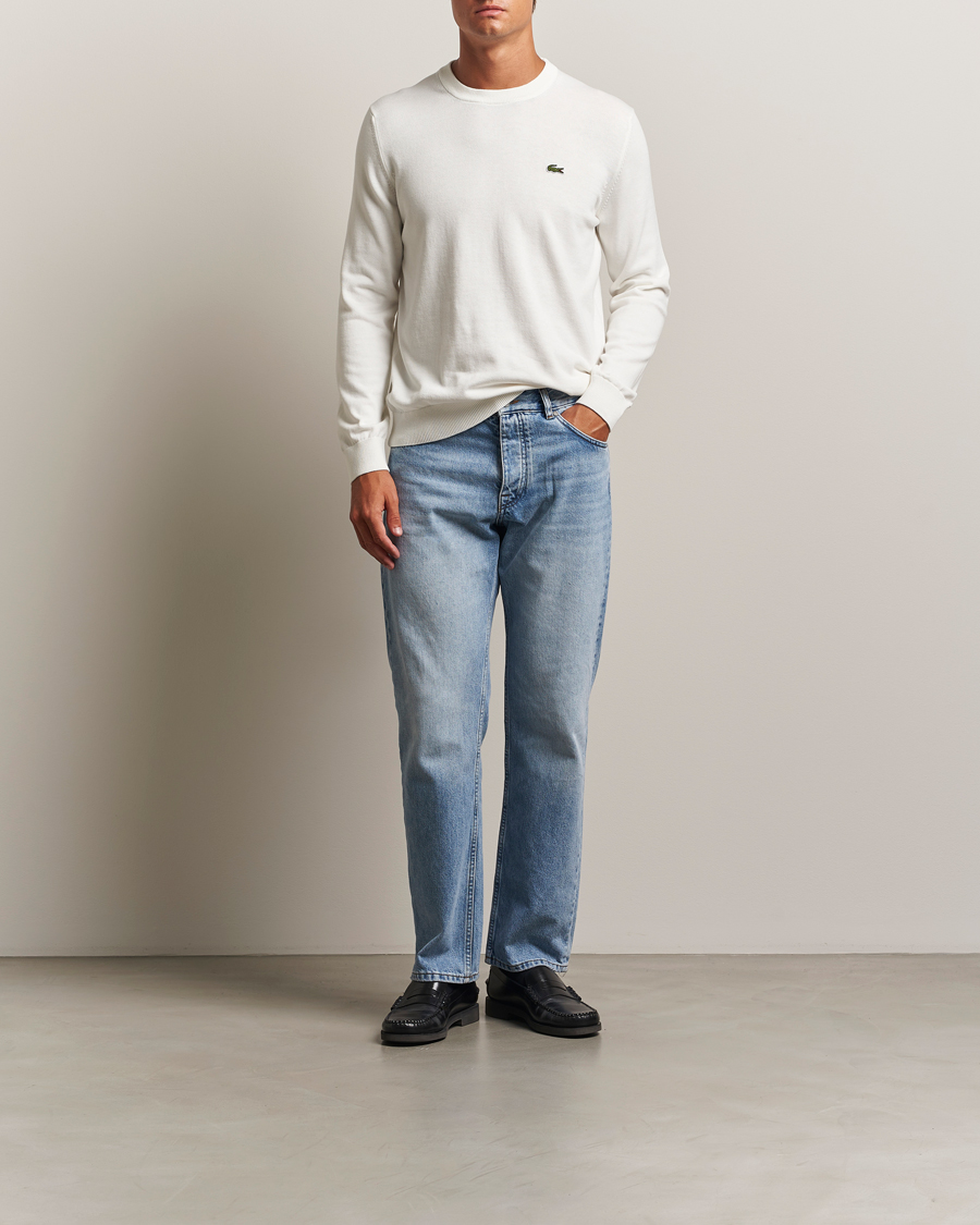 Herre | Gensere | Lacoste | Cotton Knitted Sweater Flour