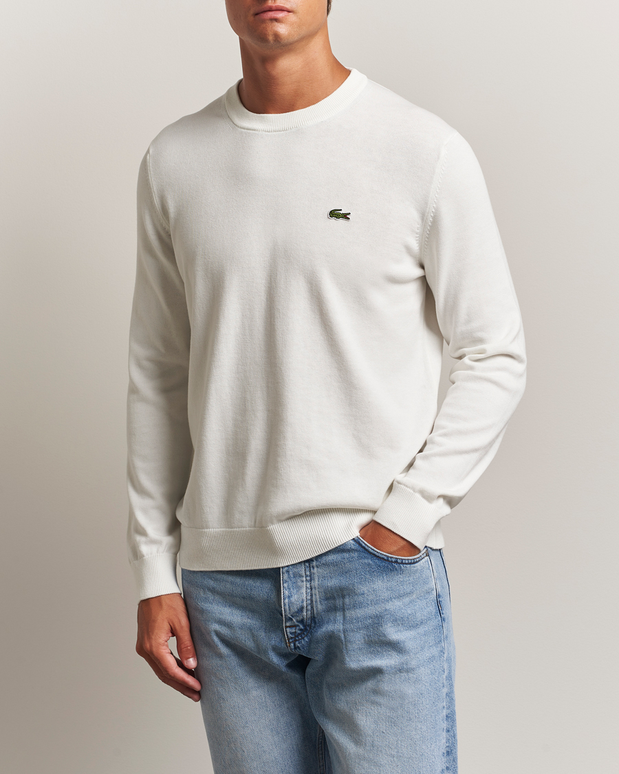 Herre | Gensere | Lacoste | Cotton Knitted Sweater Flour