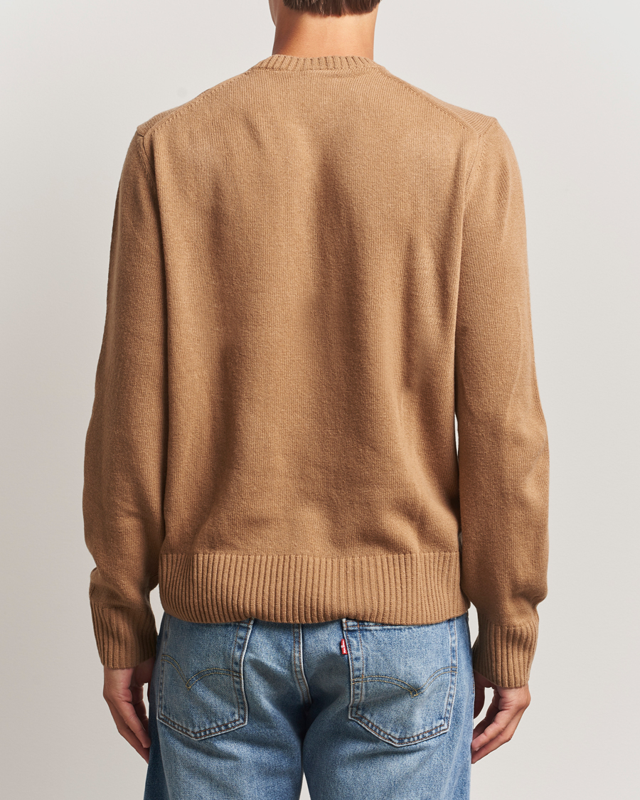 Herre | Gensere | Lacoste | Carded Wool Crew Neck Datte Chine