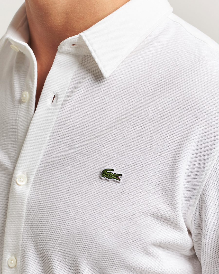 Herre | Skjorter | Lacoste | Slim Fit Cotton Piqué Shirt White