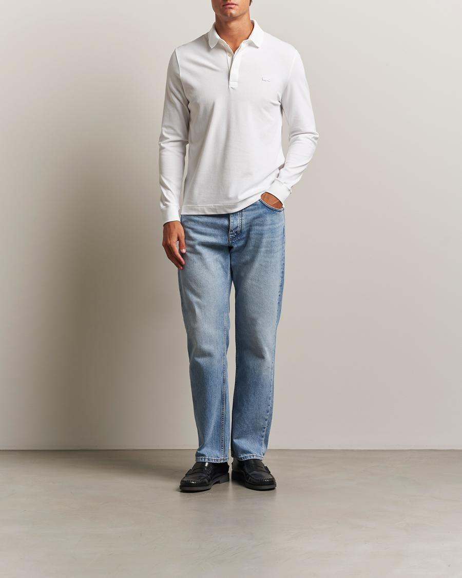 Herre | Pikéer | Lacoste | Paris Long Sleeve Polo Piké White
