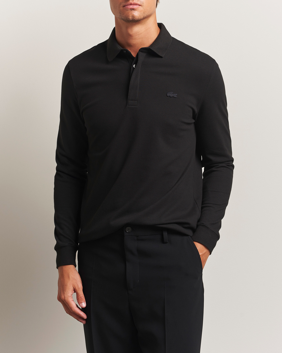 Herre | Pikéer | Lacoste | Paris Long Sleeve Polo Piké Black