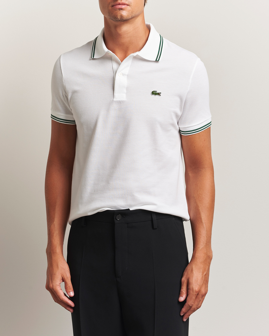 Herre | Pikéer | Lacoste | Original Tipped Polo Piké White