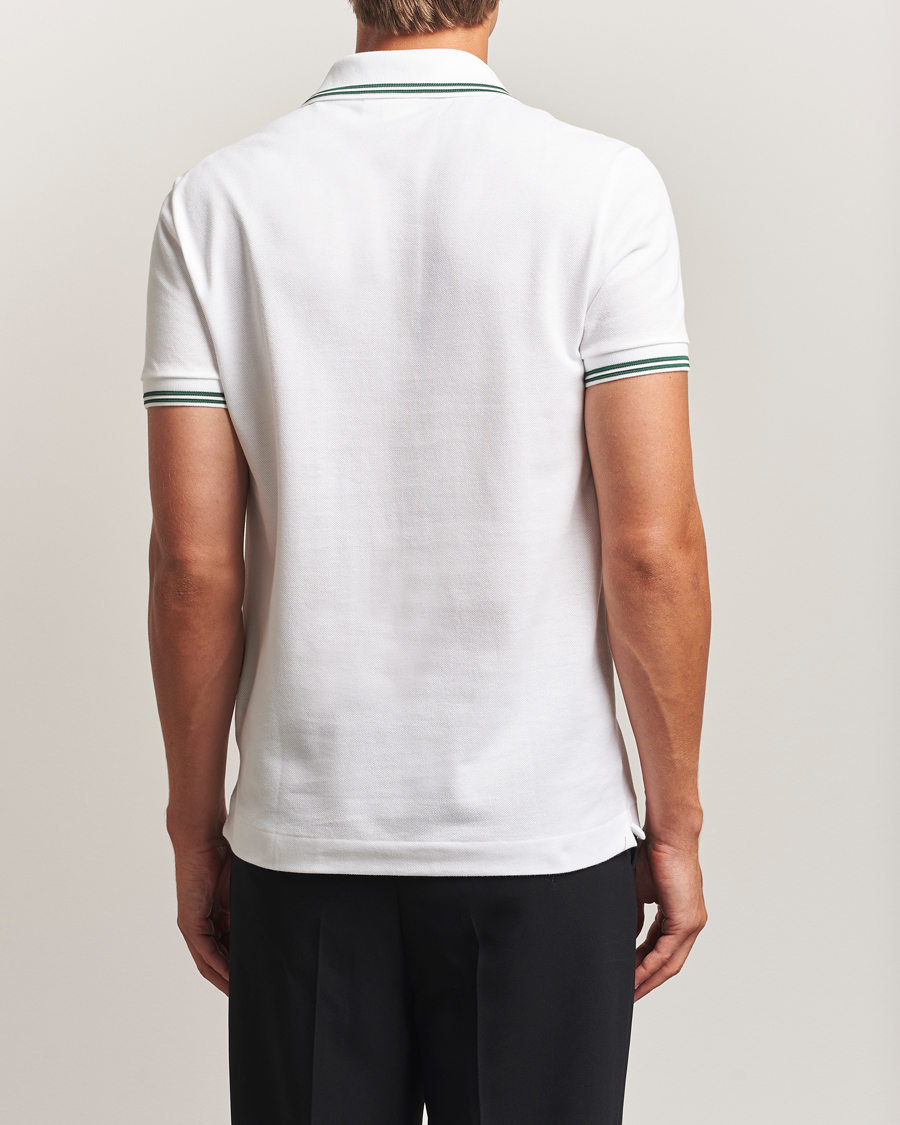 Herre | Pikéer | Lacoste | Original Stripe Collar Polo Piké White