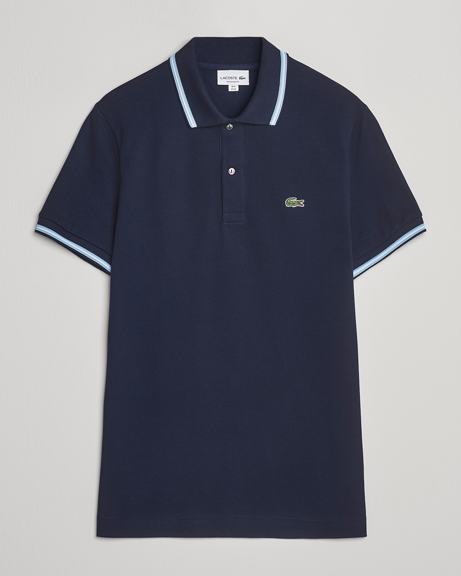 Herre | Pikéer | Lacoste | Original Tipped Polo Piké Navy Blue