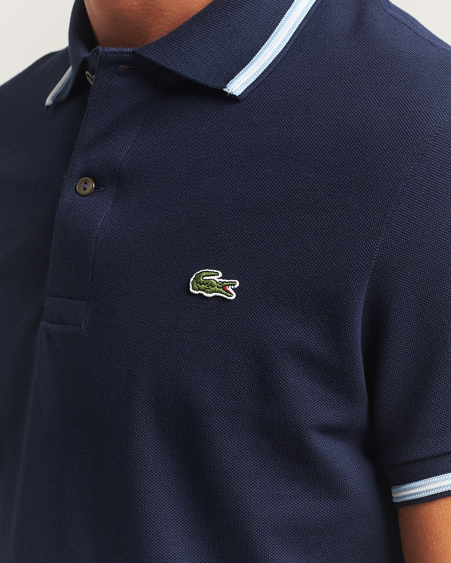 Herre | Pikéer | Lacoste | Original Tipped Polo Piké Navy Blue
