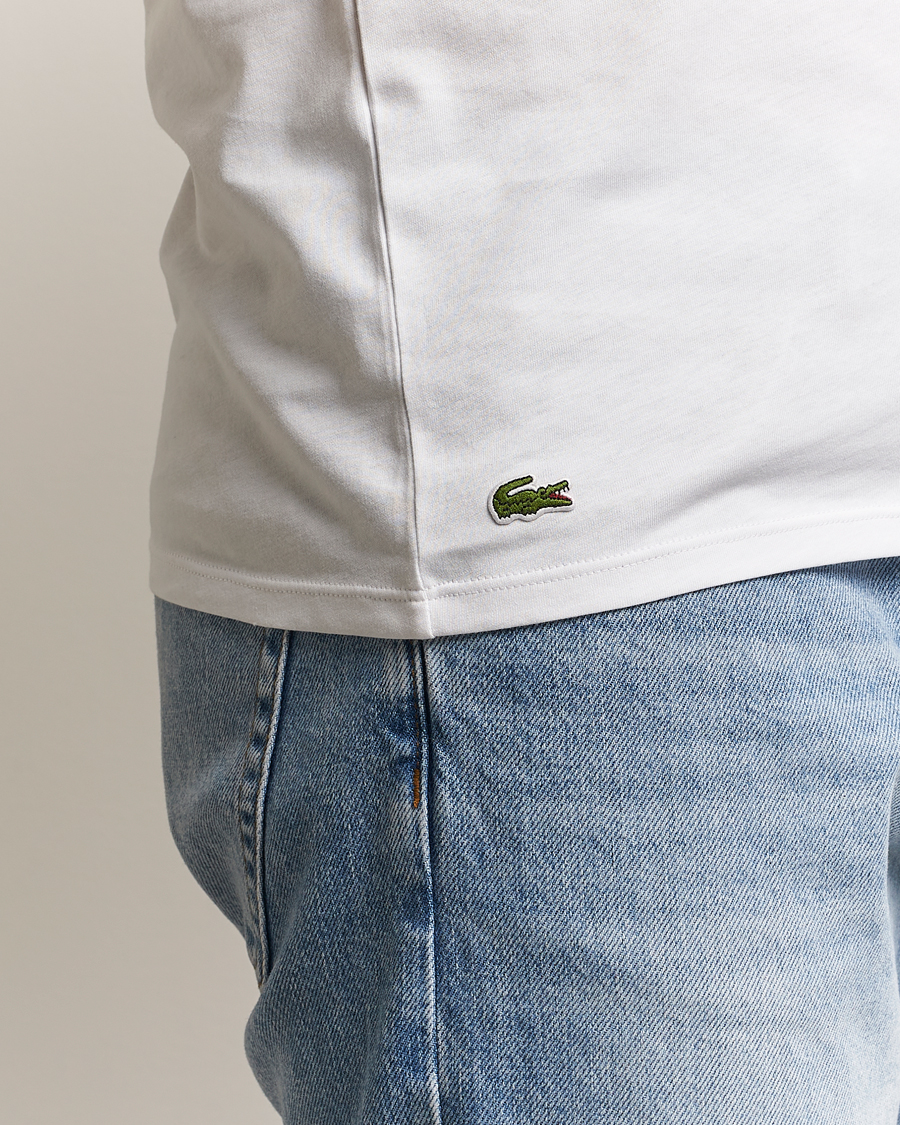 Herre | T-Shirts | Lacoste | 3-Pack Crew Neck T-Shirt White