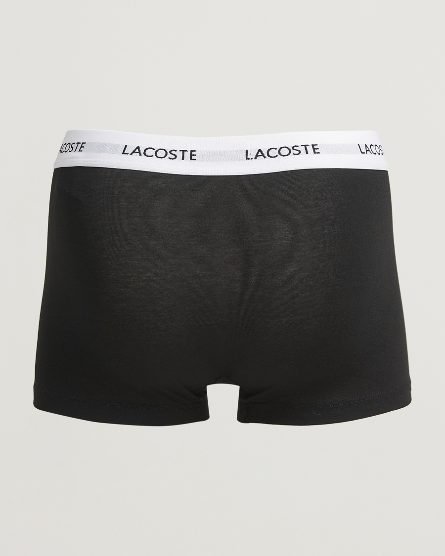 Herre | Undertøy | Lacoste | 3-Pack Stretch Cotton Trunks Black
