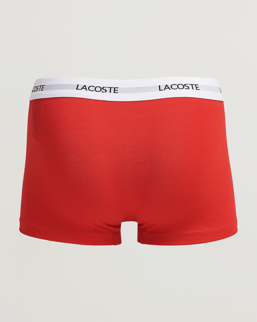 Herre | Undertøy | Lacoste | 3-Pack Stretch Cotton Trunks Navy/White/Red