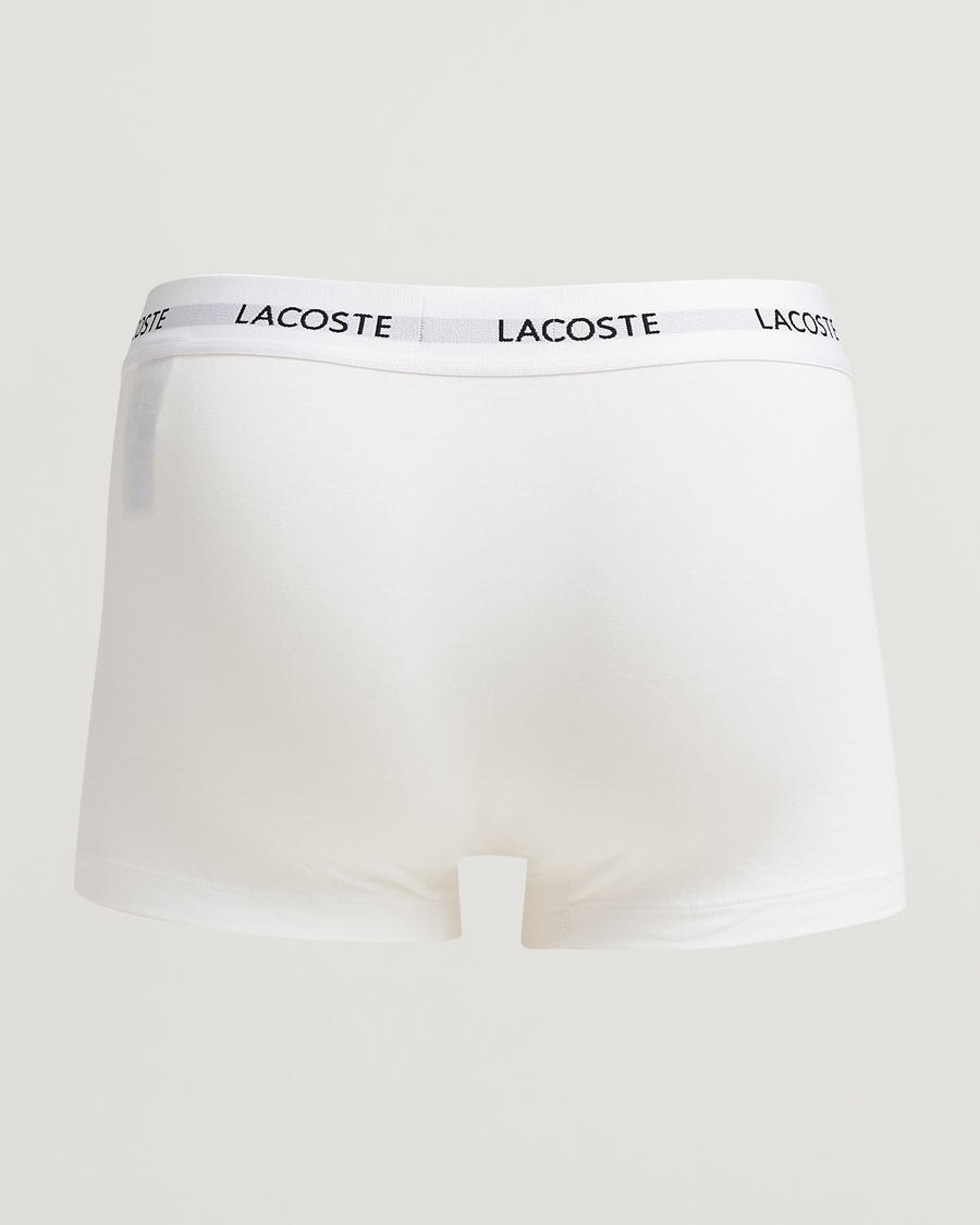 Herre | Undertøy | Lacoste | 3-Pack Stretch Cotton Trunks Black/White/Grey