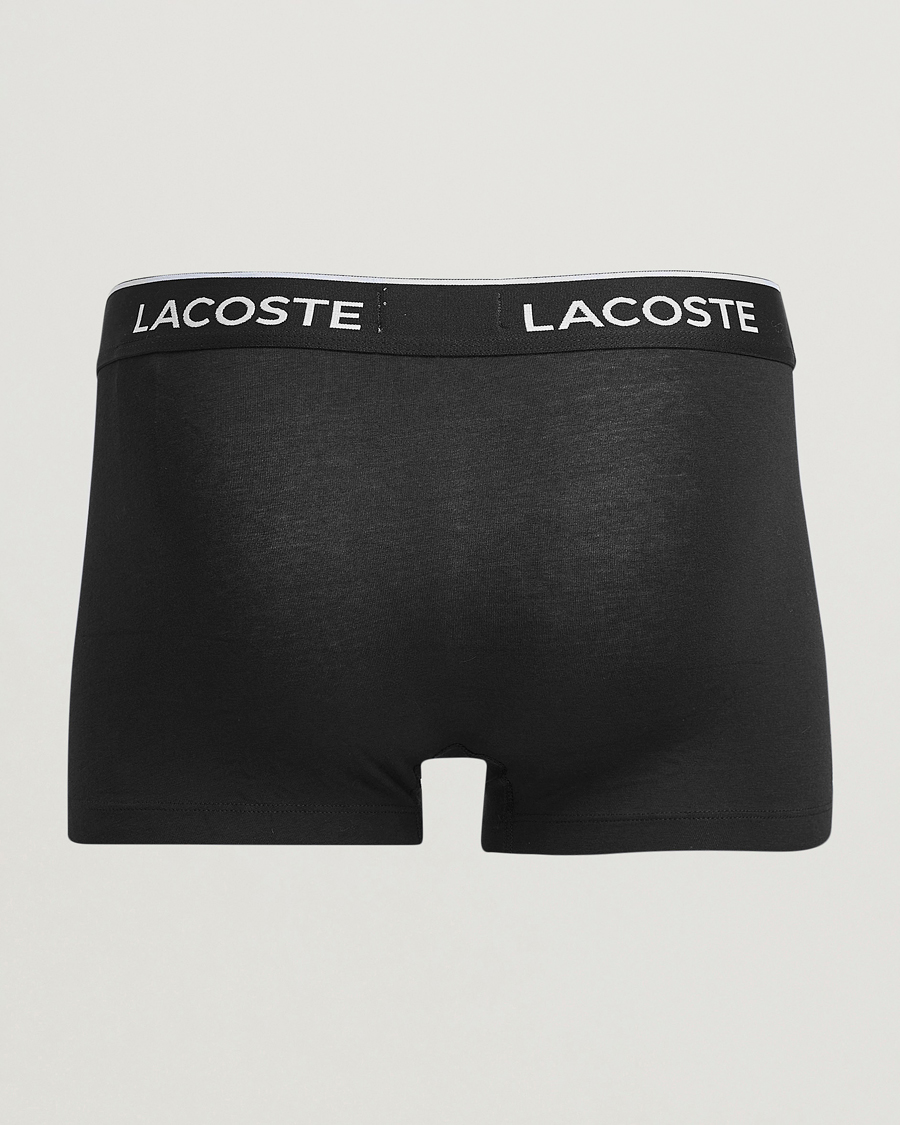 Herre | Undertøy | Lacoste | 3-Pack Stretch Cotton Trunks Black