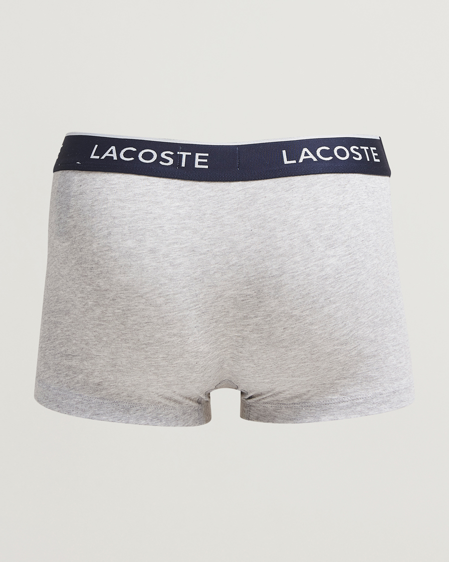Herre | Undertøy | Lacoste | 3-Pack Stretch Cotton Trunks Silver Chine