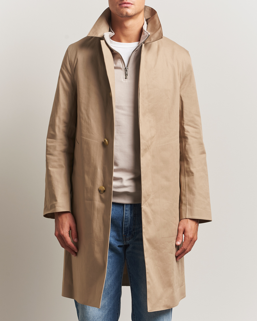 Herre | Jakker | Mackintosh | Dunkeld Car Coat Fawn