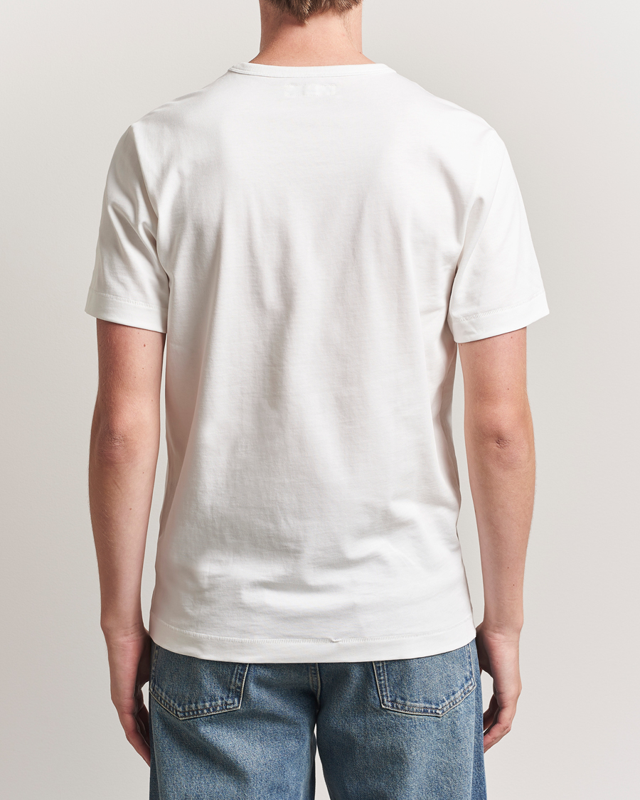 Herre | T-Shirts | Merz b. Schwanen | Classic Fit Sturdy Loopwheeled T-Shirt White