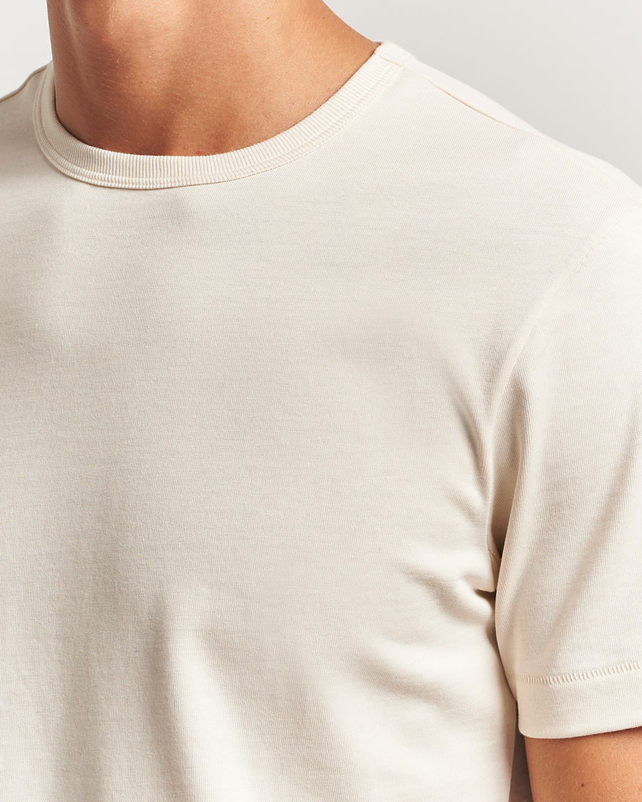 Herre | T-Shirts | Merz b. Schwanen | Classic Fit Sturdy T-Shirt Nature