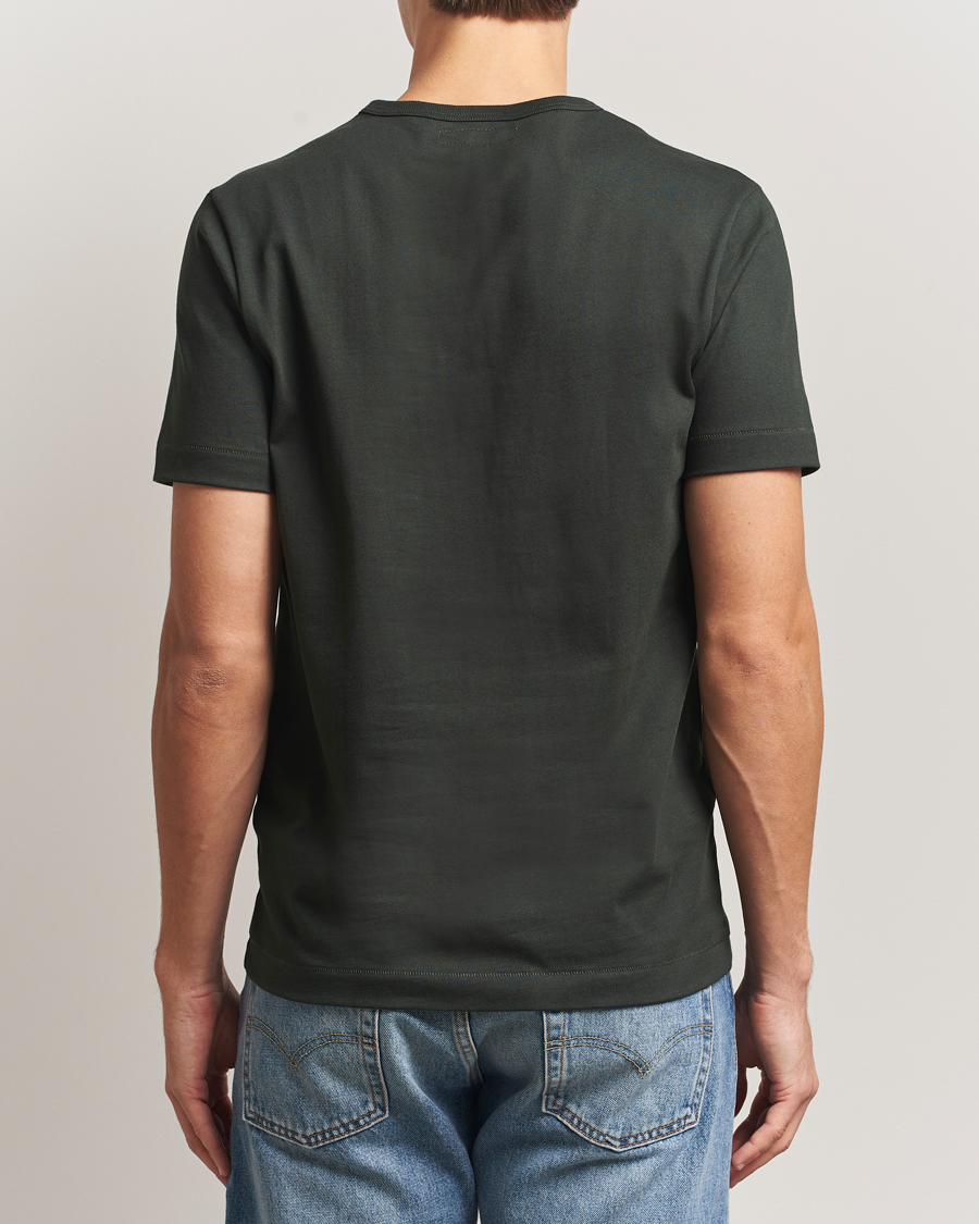 Herre | T-Shirts | Merz b. Schwanen | Classic Fit Sturdy T-Shirt Forest Green