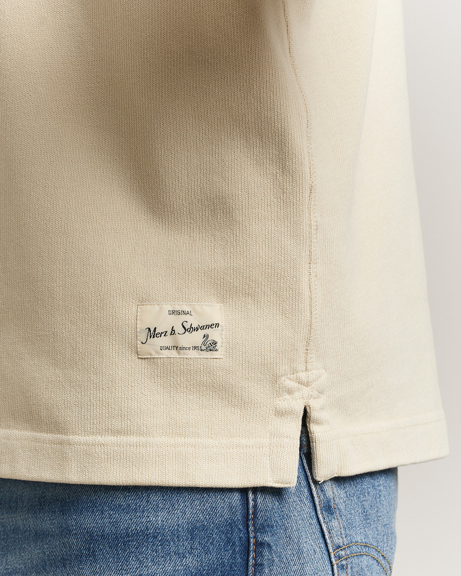 Herre | Gensere | Merz b. Schwanen | Relaxed Fit Vintage Cotton Rugby Shirt Nature