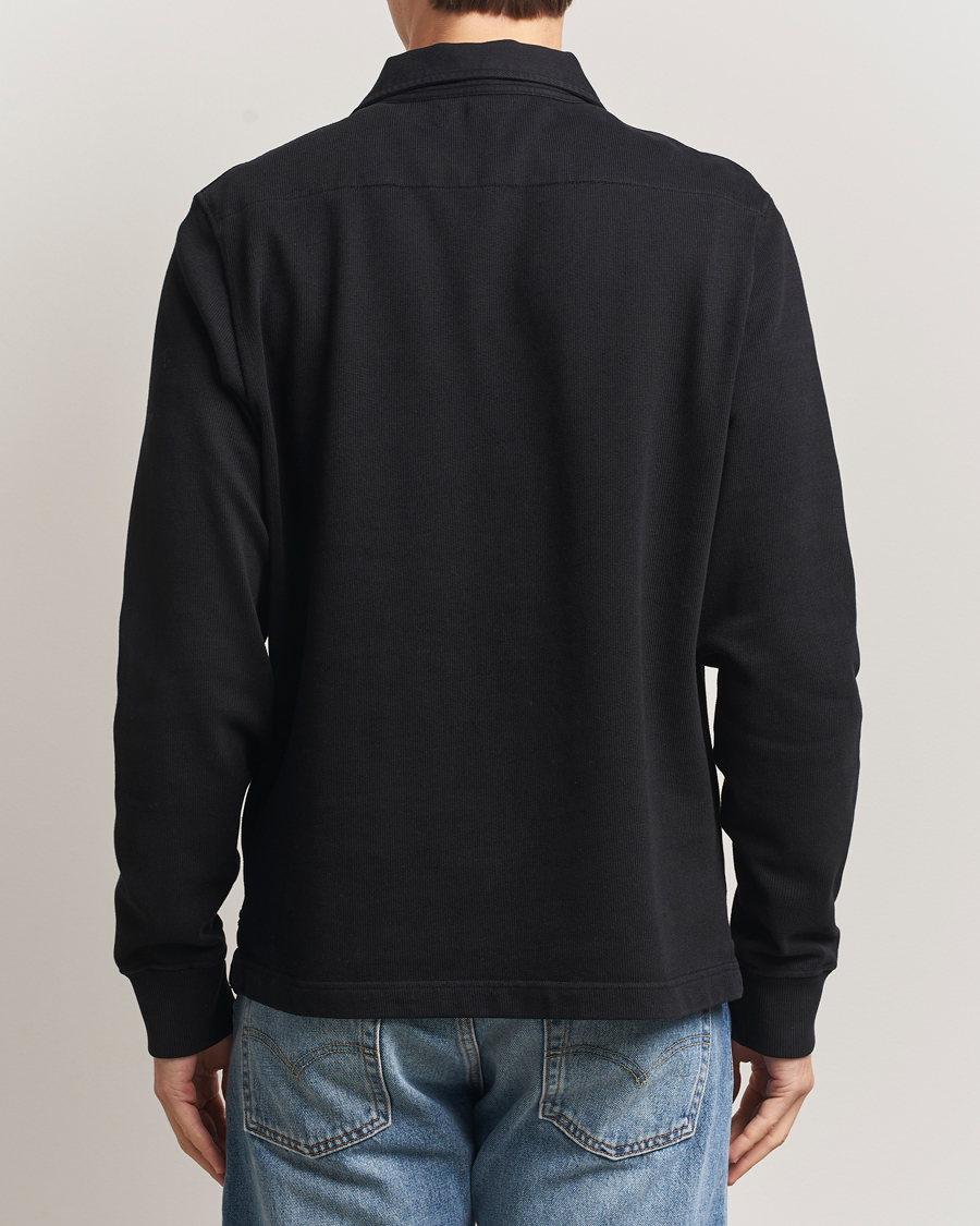 Herre | Gensere | Merz b. Schwanen | Relaxed Fit Vintage Cotton Rugby Shirt Black