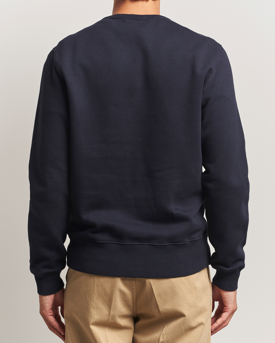 Herre | Gensere | Merz b. Schwanen | Relaxed Fit Vintage Cotton Sweatshirt Dark Navy