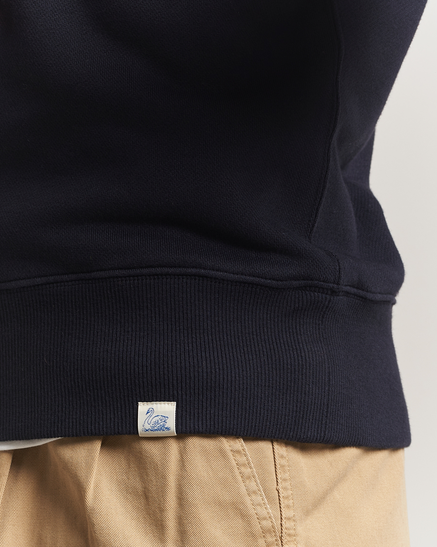 Herre | Gensere | Merz b. Schwanen | Relaxed Fit Vintage Cotton Sweatshirt Dark Navy