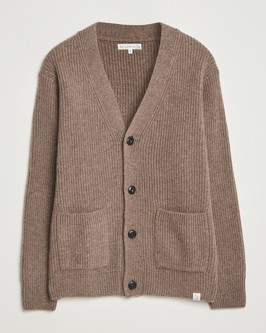 Herre | Gensere | Merz b. Schwanen | Merino/Cashmere Knitted Cardigan Grain