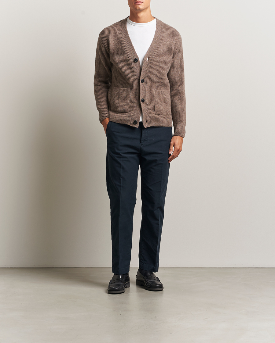 Herre | Gensere | Merz b. Schwanen | Merino/Cashmere Knitted Cardigan Grain