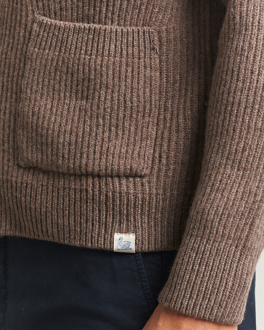 Herre | Gensere | Merz b. Schwanen | Merino/Cashmere Knitted Cardigan Grain