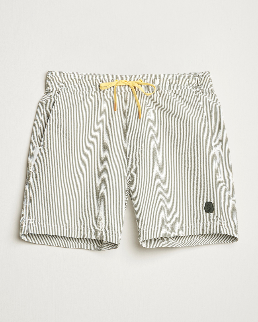 Herre | Badeshorts | Sail Racing | Tornado Striped Swimshorts Green/White