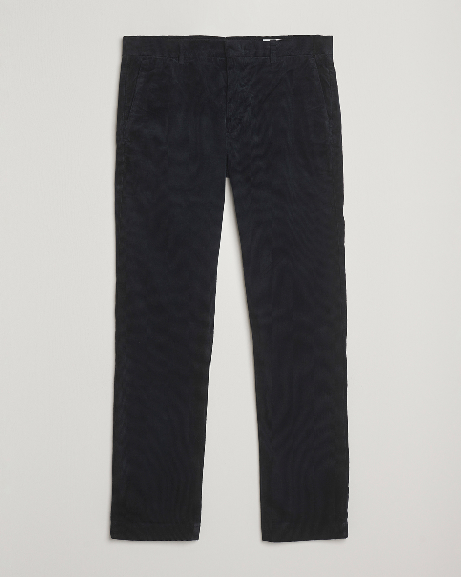 Herre | Bukser | NN07 | Theo Regular Fit Corduroy Chinos Navy Blue