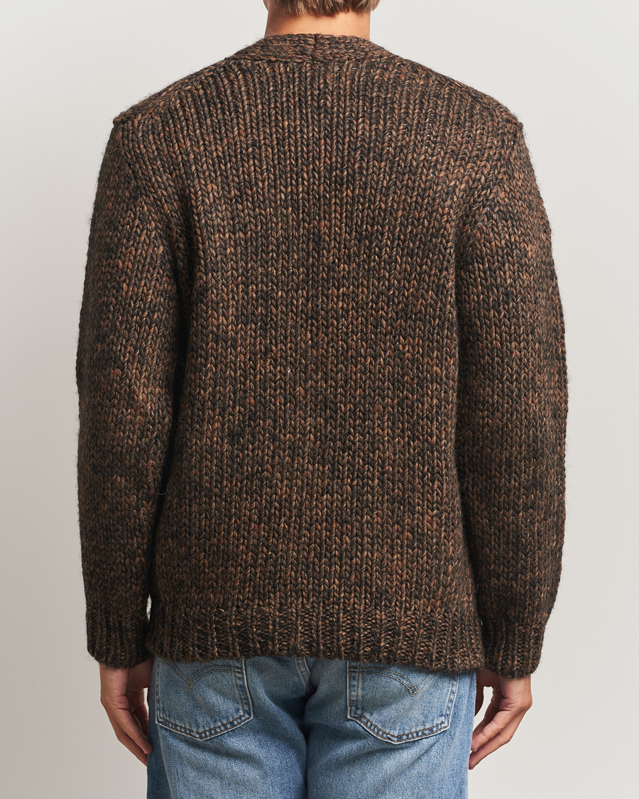 Herre | Gensere | NN07 | Osky Heavy Knitted Cardigan Demitasse Brown