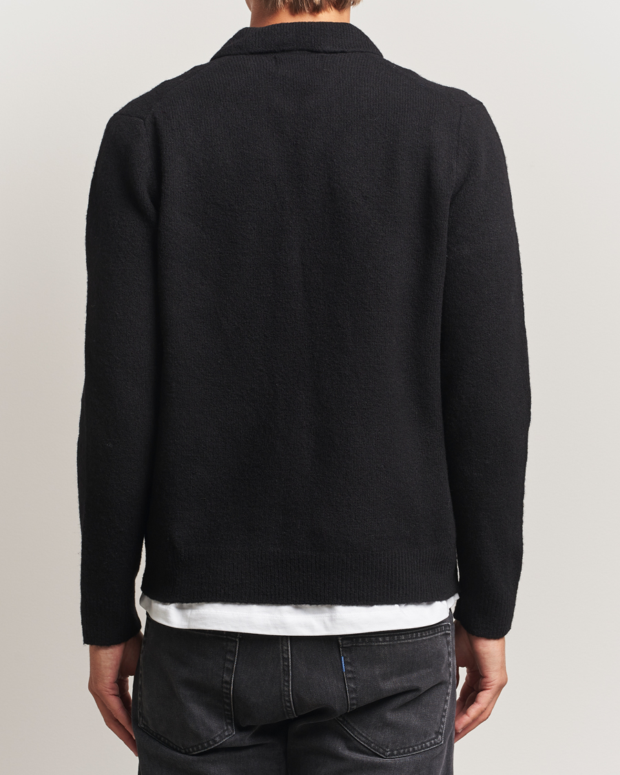 Herre | Gensere | NN07 | Hope Wool Knitted Polo Black