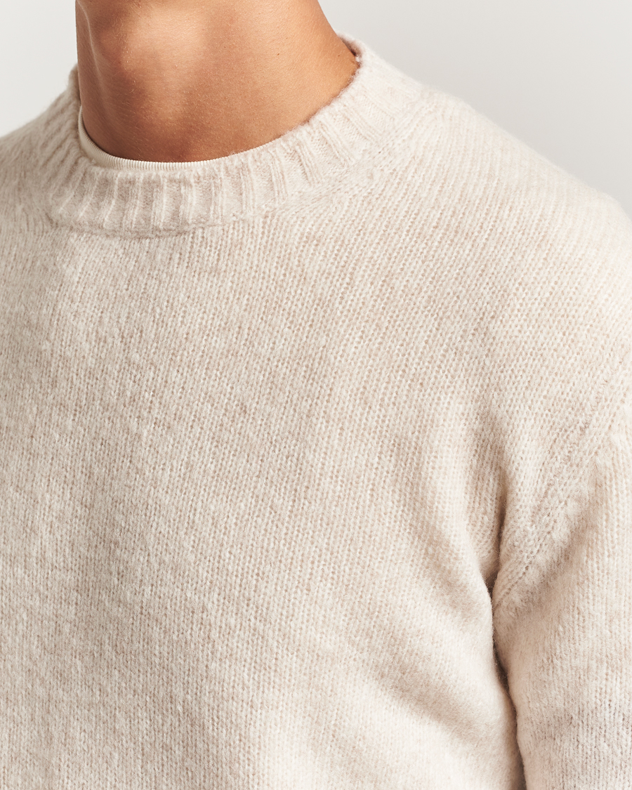 Herre | Gensere | NN07 | Lee Wool Knitted Sweater Ivory