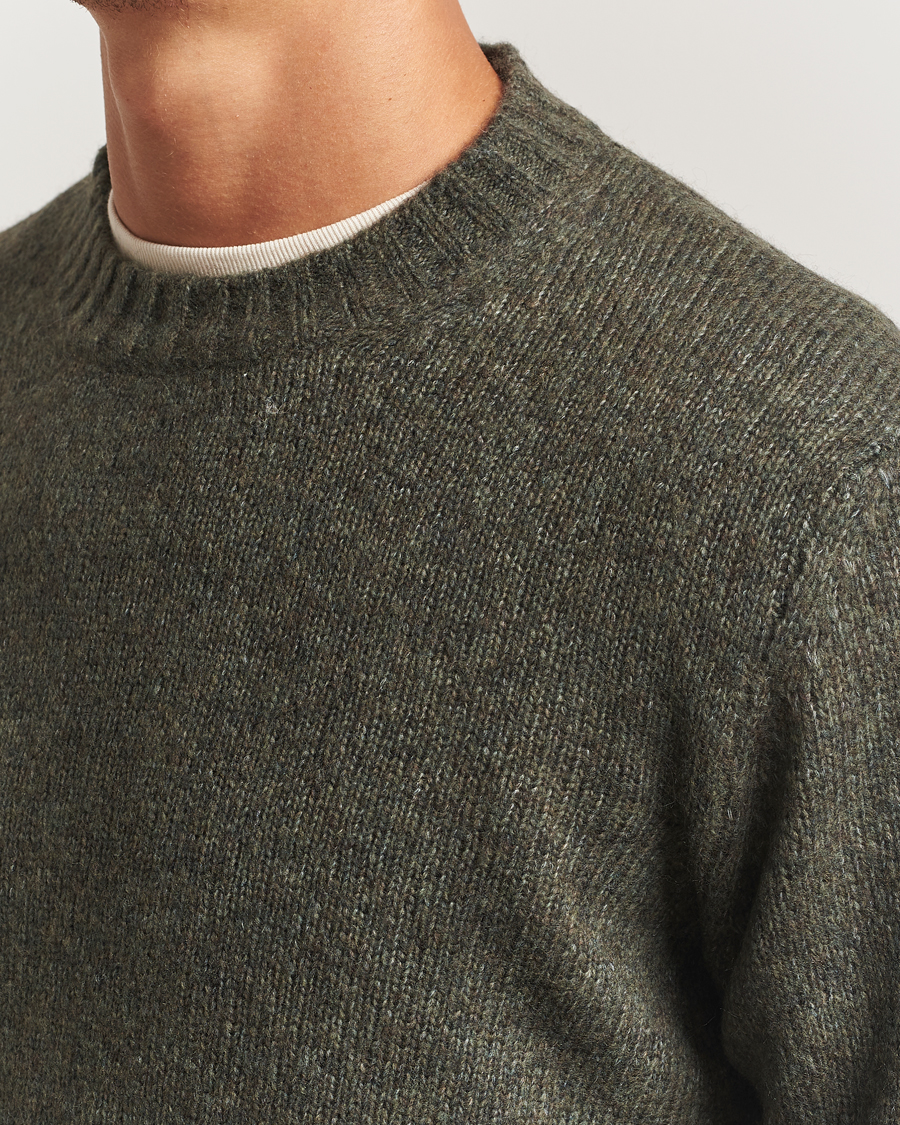 Herre | Gensere | NN07 | Lee Wool Knitted Sweater Capers Green