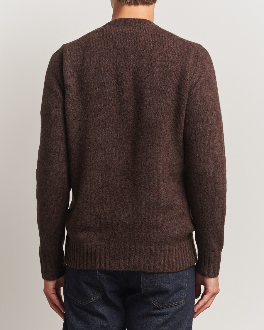 Herre | Gensere | NN07 | Lee Wool Knitted Sweater Demitasse Brown