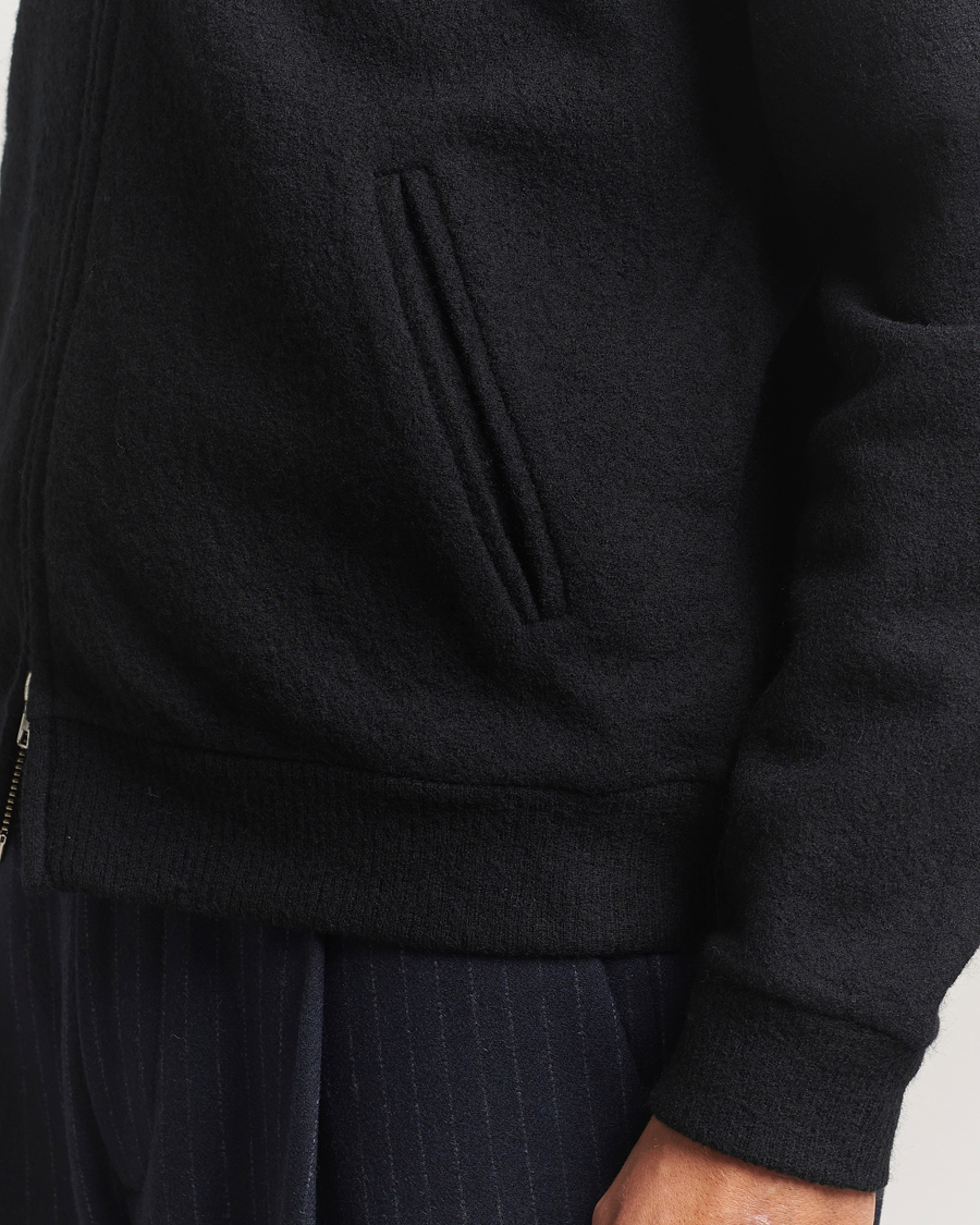 Herre | Gensere | NN07 | Boiled Wool Full Zip Black