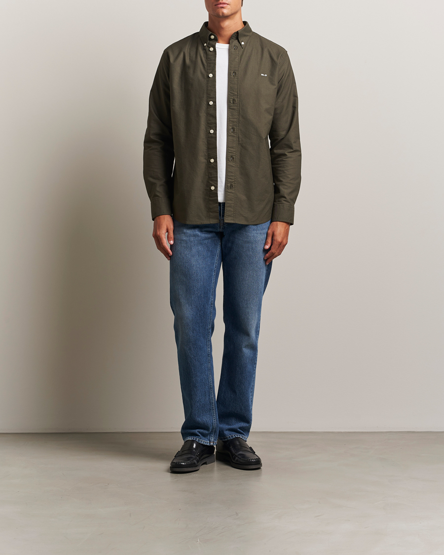 Herre | Skjorter | NN07 | Colby Oxford Shirt Dark Army