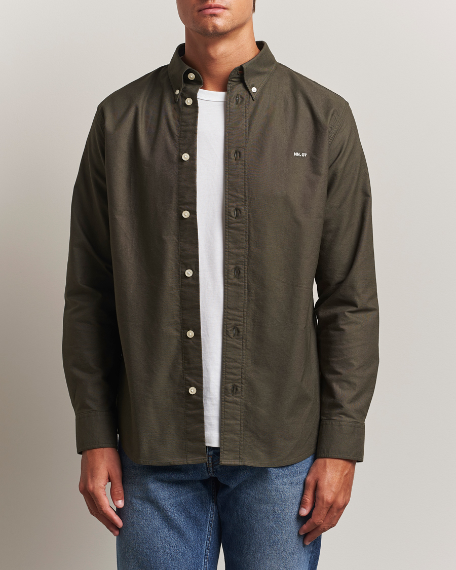 Herre | Skjorter | NN07 | Colby Oxford Shirt Dark Army