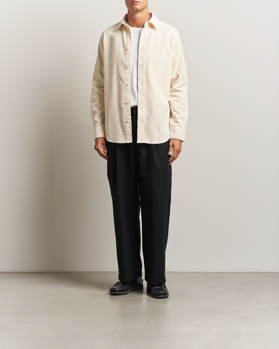 Herre | Skjorter | NN07 | Colby Corduroy Overshirt Ivory