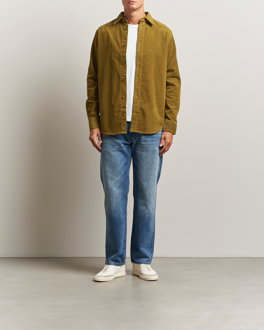 Herre | Skjorter | NN07 | Colby Corduroy Overshirt Firene Green