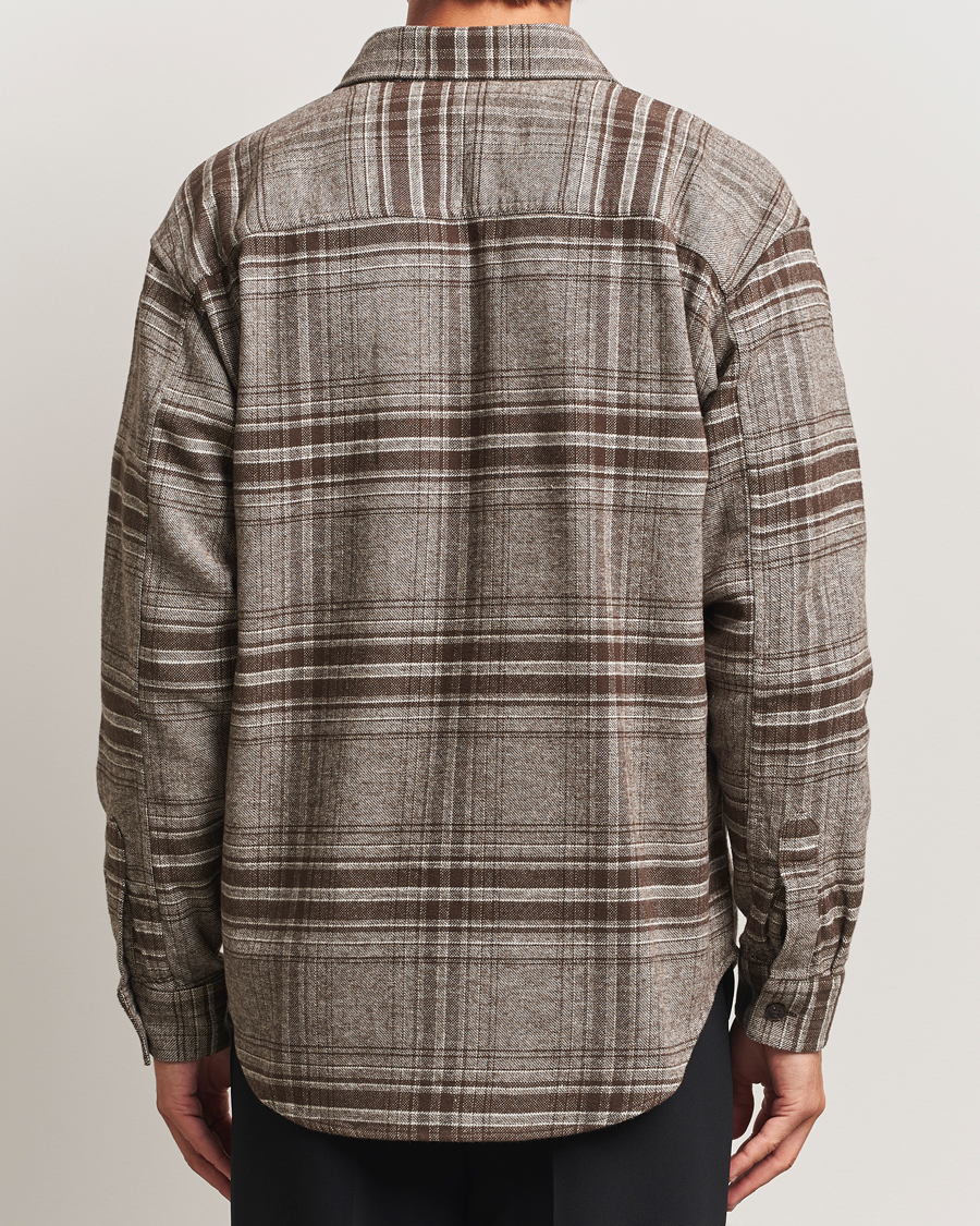 Herre | Skjorter | NN07 | Adwin Checked Overshirt Brown