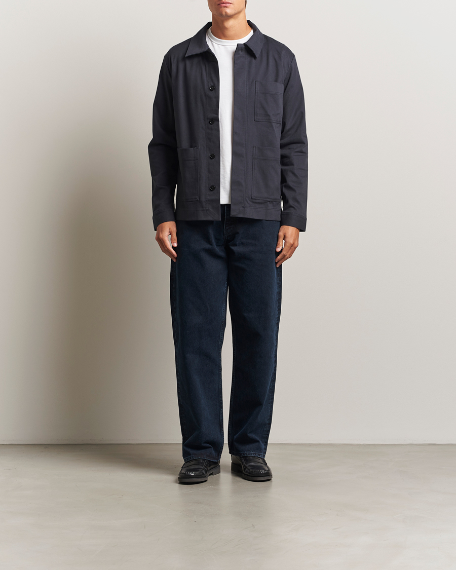 Herre | Skjorter | NN07 | Olav Cotton Overshirt Deep Navy