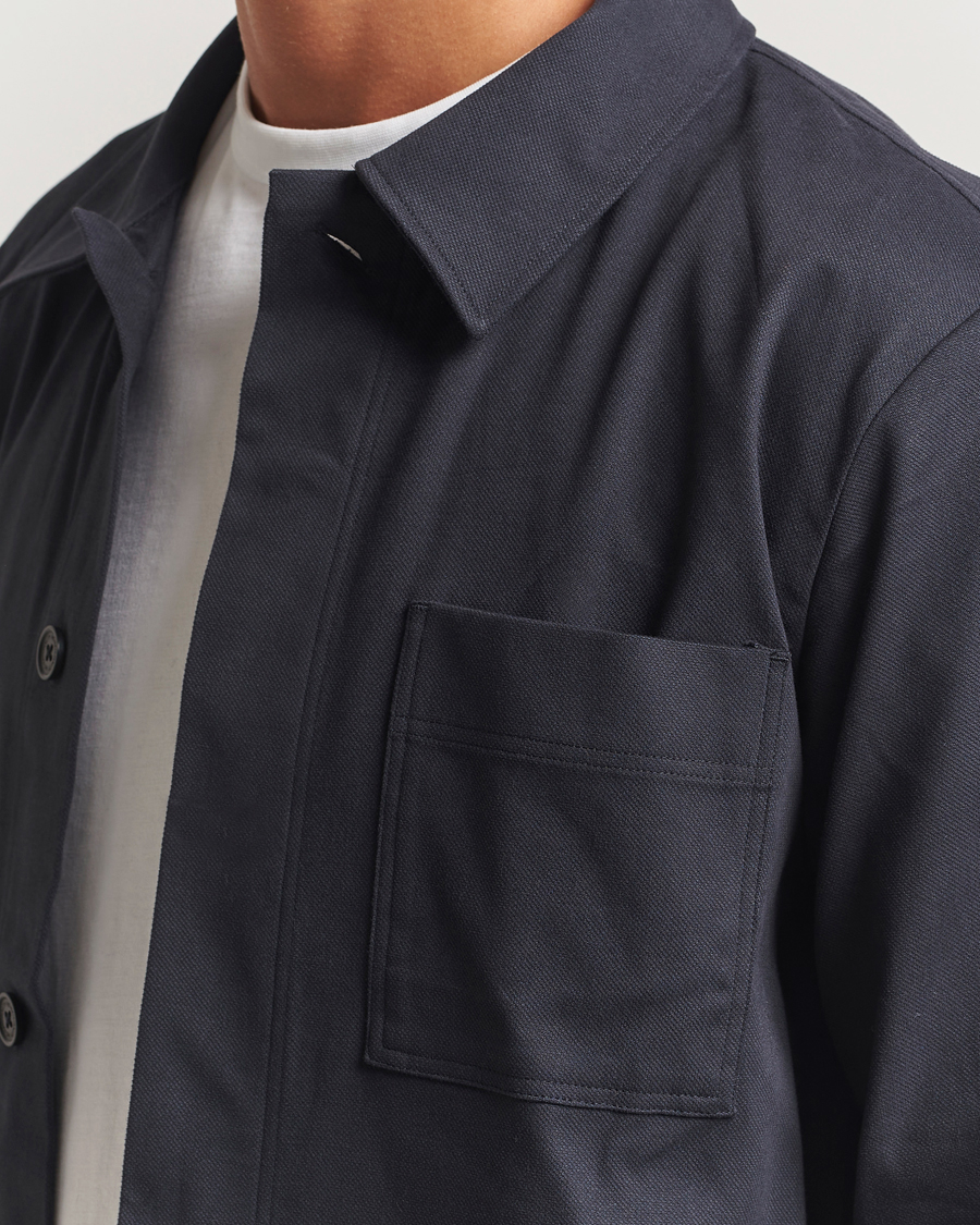 Herre | Skjorter | NN07 | Olav Cotton Overshirt Deep Navy