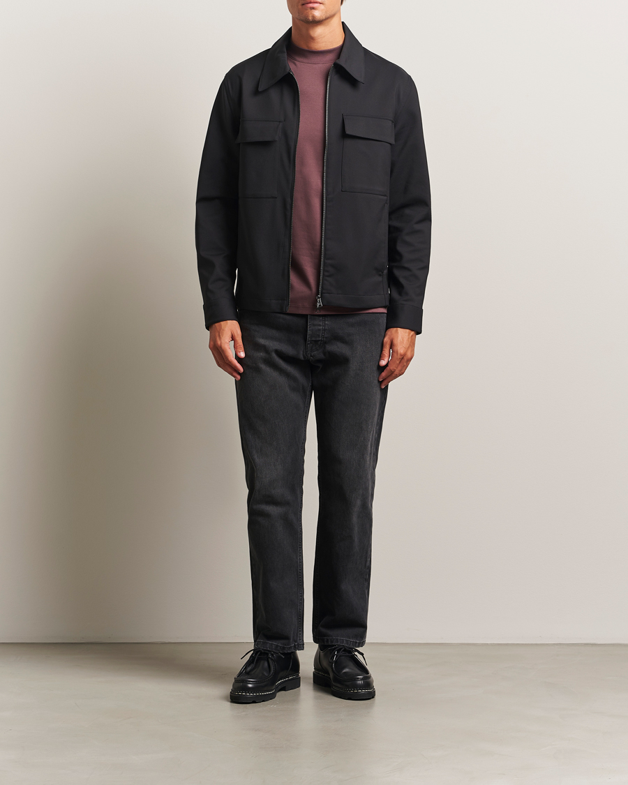Herre | Skjorter | NN07 | Alban Technical Overshirt Black