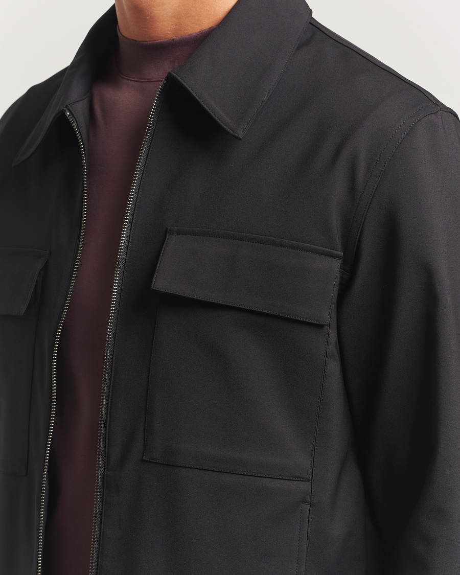Herre | Skjorter | NN07 | Alban Technical Overshirt Black