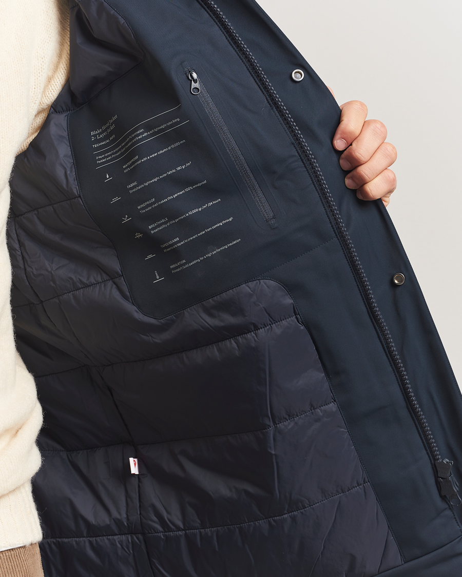 Herre | Jakker | NN07 | Blake Hooded Jacket Navy Blue