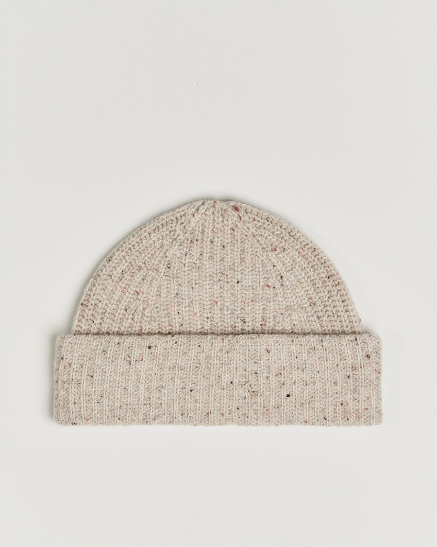 Herre | Luer | NN07 | Wool Donegal Sailor Beanie Cream