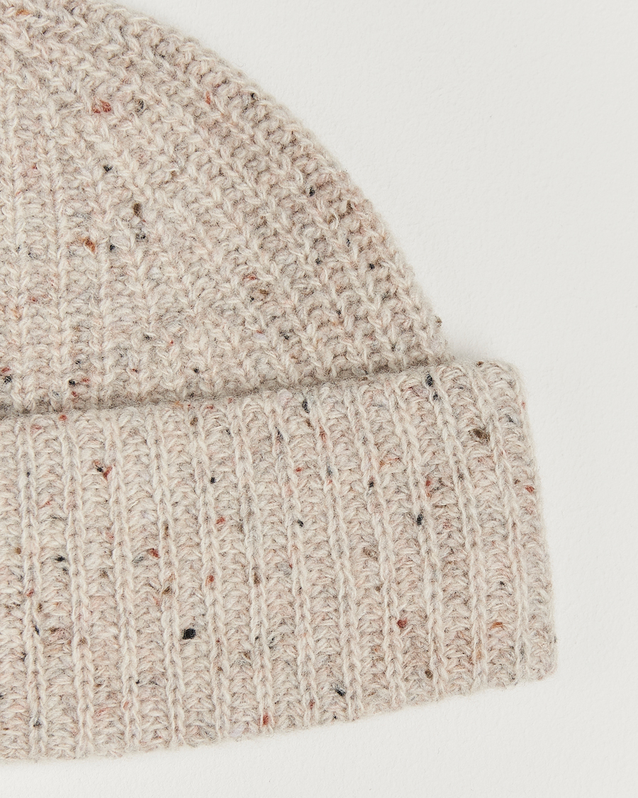 Herre | Luer | NN07 | Wool Donegal Sailor Beanie Cream