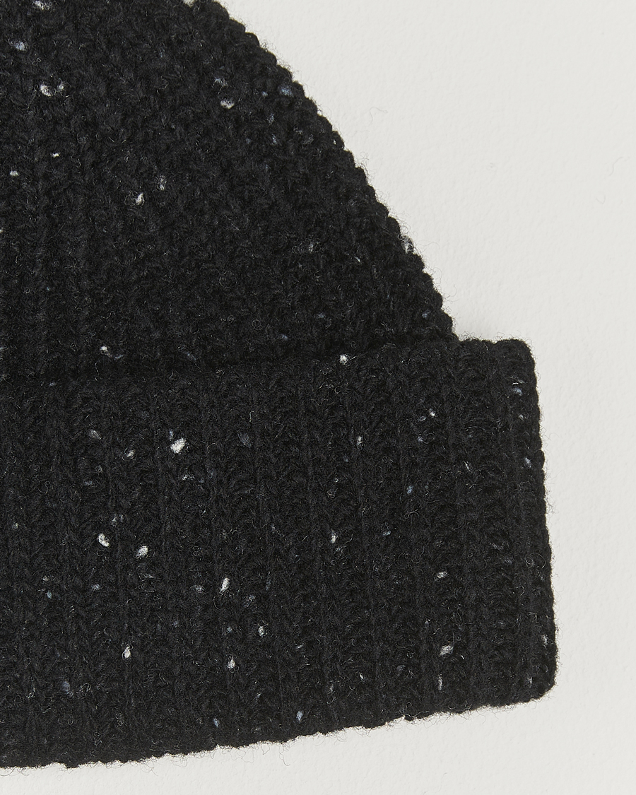 Herre | Luer | NN07 | Wool Donegal Sailor Beanie Black