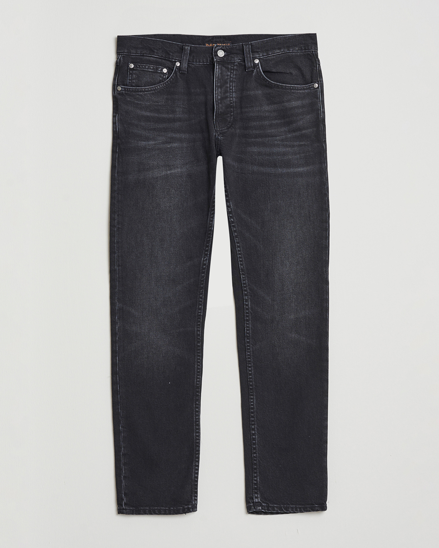 Herre | Bukser | Nudie Jeans | Solid Ollie Jeans Black Force