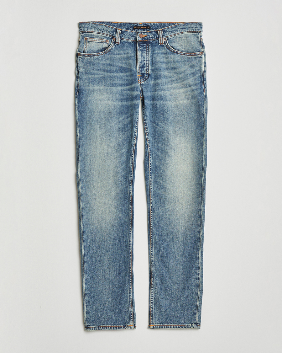 Herre | Jeans | Nudie Jeans | Solid Ollie Jeans Blue Clay
